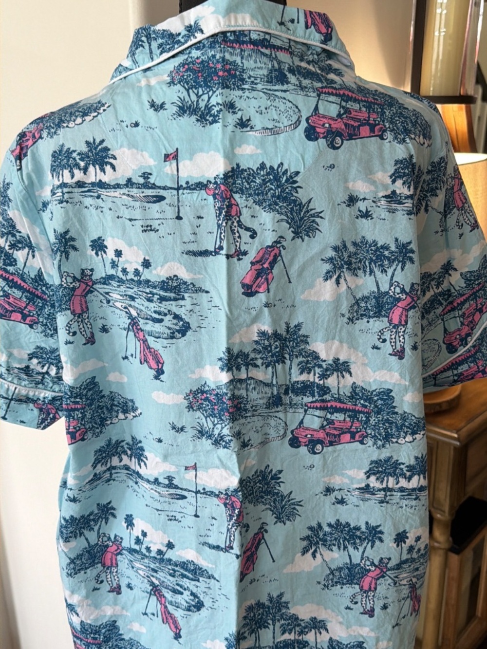 Printfresh Golf Organic Cotton Short PJ Set.  Size XL. - Picture 5 of 7